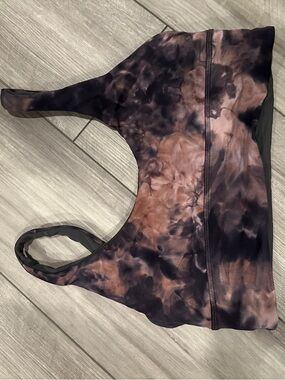 lululemon athletica Tie-Dye purple & Black Sports Bra